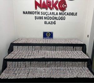 Elazığ’da 6 Bin 395 Sentetik Ecza Maddesi Ele Geçirildi