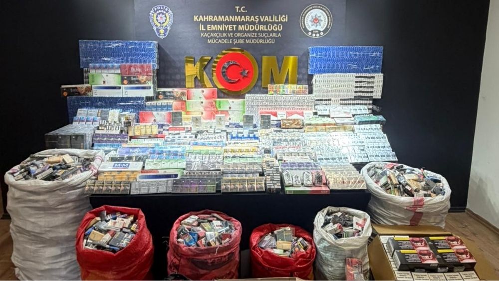 Kahramanmaraş’ta Kaçak Sigara Operasyonu