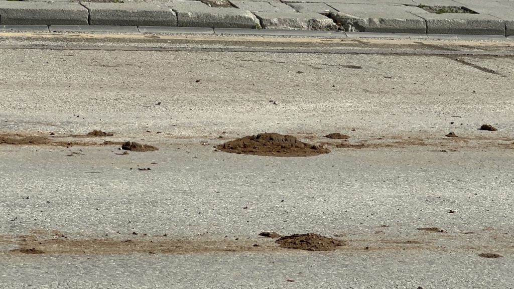 İnönü Caddesi’nde Çamur Tepkisi