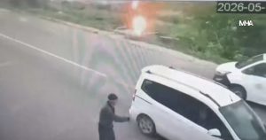 Malatya’da Yıldırım Düşme Anı Kamerada