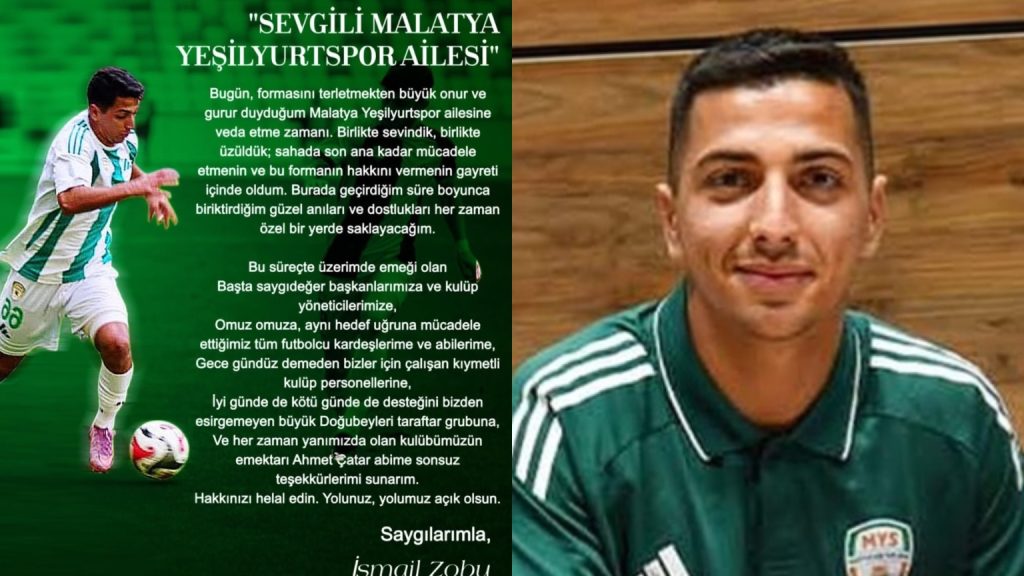 Yeşilyurtspor’da Bir Ayrılık Daha: İsmail Zobu Veda Etti