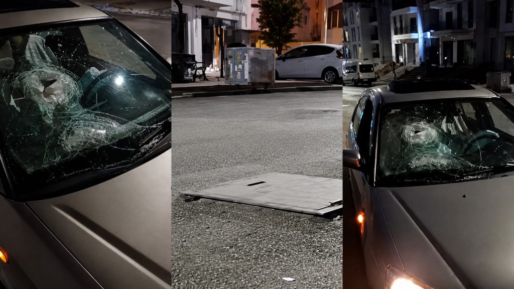 Yol Ortasında Görünmez Tehlike! Logar Kapağı Aracı Hurdaya Çevirdi